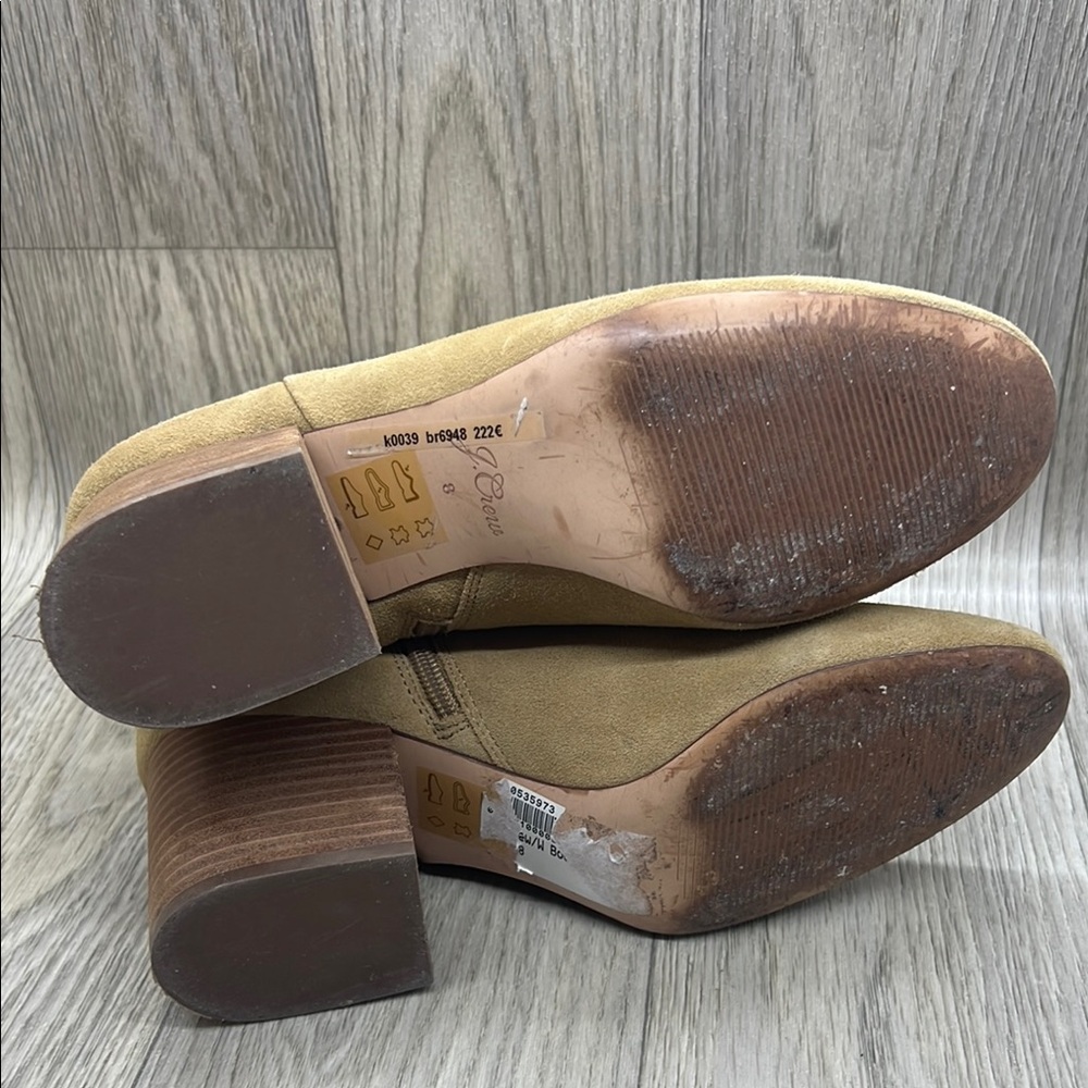 J.Crew Tan Suede Ankle Boots - Picture 13 of 14